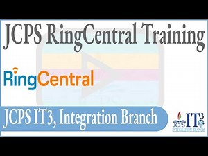 JCPS Ring Central Training