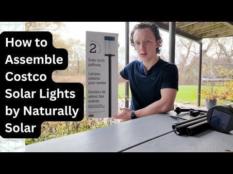 How to Assemble Costco Solar torch pathway by Naturally Solar