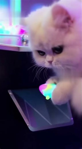 Realistic Cat Plays Claw Machine Like a Pro!
