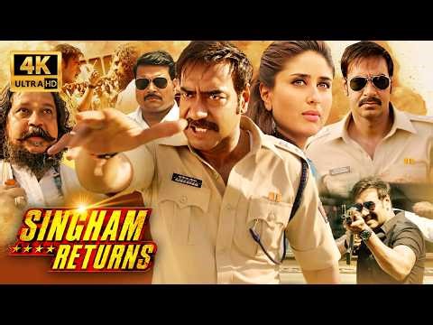 Singham Returns (2014) 4K Movie | Ajay Devgn’s Mass Action Blockbuster | Kareena Kapoor