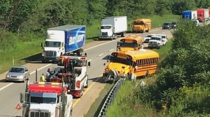School Bus Crash Slows Interstate 81 Traffic