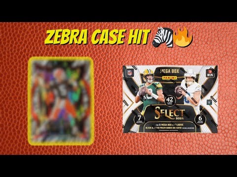 🦓 CASE HIT ZEBRA! 2024 Select Football Mega Box Break