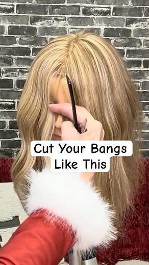 Perfect Bangs Every Time ✂️ #HairTutorial #Bangs #shorts