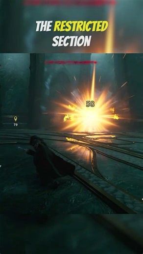 The restricted library section🩸🔪 #shorts #hogwartslegacy #hogwartslegacyps5 #hogwarts