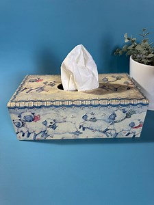 Vintage Susan Winget "dancing Lambs" Tissue Box Cover - Bob's Boxes - Etsy UK
