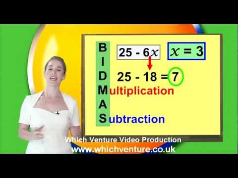 Maths lesson - Understanding Bidmas (order of operations)