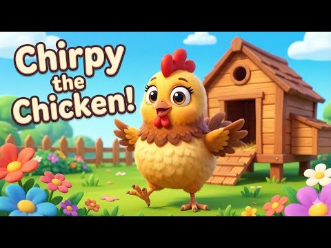 Chirpy the Happy Chicken 🐔 | Fun Farm Animal Song for Kids | Learn & Sing Along