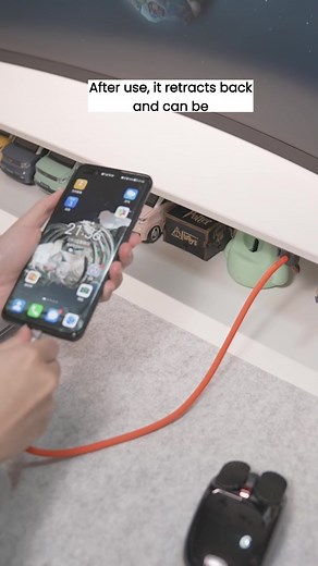 Streamlined Connectivity with Retractable Cable Organizer