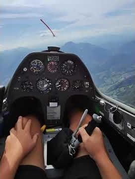 Inside a Glider Cockpit | Quiet Flying Above the Mountains