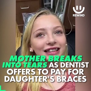 Mother Breaks Into Tears as Dentist Offers to Pay for Daughter's Braces Credit: Dr Kenny Wilstead via Storyful | Rewind