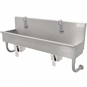 Advance Tabco 19-18-23KV 16-Gauge Hand Sink with 8" Deep Bowl and 1 Knee Operated Faucet - 23" x 17 1/2"
