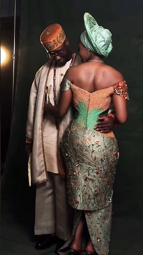 Elegant Nigerian Traditional Bridal Look | Luxury Aso Ebi Inspiration by designer Sorenabridal