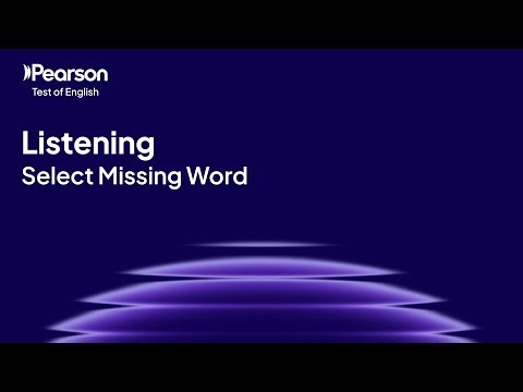 PTE Core | Listening | Select Missing Word