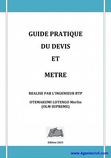 Optimisez vos chiffrages ! Téléchargez le Guide de devis et de métré en format PDF. Télécharger ici : https://www.4geniecivil.com/2024/02/guide-de-devis-et-de-metre-livre-pdf.html Apprenez les techniques essentielles d'estimation de coûts, de quantification des matériaux et de rédaction de CCTP pour tous vos projets de BTP et Génie Civil. Un outil pratique pour maîtriser l'économie de la construction. 💰 #Devis #Métré #Quantification #BTP #GénieCivil #ÉconomieConstruction #Chiffrage #CCTP #Guide