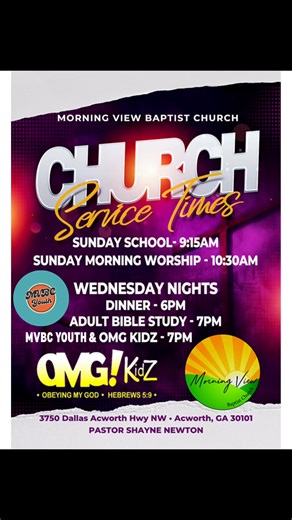 1.1K views · 16 reactions | Don’t miss Wednesday nights at Morning View! We have the best time fellowshipping, and studying the word! Join us next Wednesday at 6pm for dinner and 7pm for Bible Study! | Morning View Baptist Church | Facebook