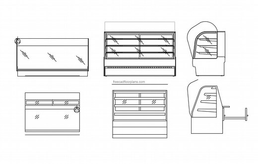 Bakery Display Case - Free CAD Drawings
