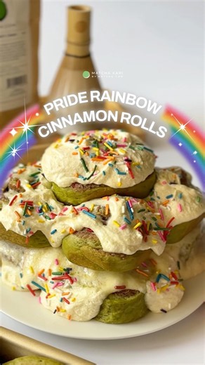 Pride Matcha Cinnamon Rolls | A Pride Month-special recipe thoughtfully made for everyone!