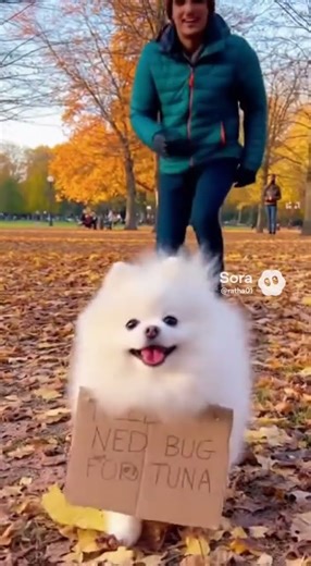 Smart fluffy want a bug for tuna Ai #fluffy #ai #animals