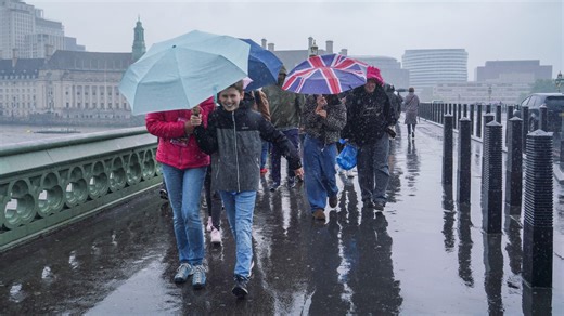 Britain enjoyed its warmest spring on record but it was the wettest in 40yrs
