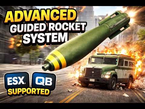 FiveM Rocket Script Release 🚀 Placeable & Controllable Missile (ESX/QB)