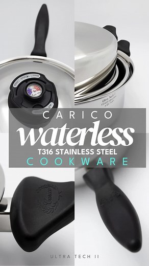 Carico International Official on Instagram: "✨ Elevate your cooking experience with Carico Ultra Tech II Cookware! 🌟 Made from premium T316 Stainless Steel and titanium, our waterless cooking feature preserves nutrients and flavor while making cleanup a breeze. Ready to transform your kitchen? 👉 Shop now and cook with confidence! 📩DM us for more info! #Cookware #HealthyCooking #WaterlessCooking #UpgradeYourKitchen"