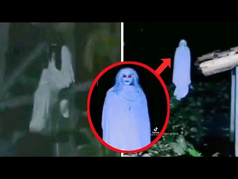 9 VIDEO PENAMPAKAN HANTU YANG VIRAL DI TIKTOK - SATPAM HOROR