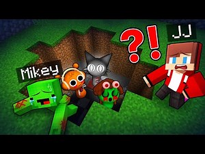 JJ and Mikey Found SECRET SPRUNKI HORROR BASE in Minecraft - Maizen