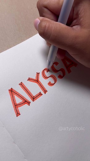 Stabilo Highlighter Lettering Tutorial