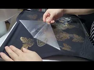 How to iron on bling butterfly spangle transfer?