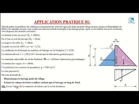 Cours 16 : Formation sur le Calcul de BARRAGE - Explication des Projets à dimensionner