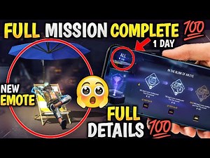 1 Day में Complete Mission🤯 | Achievement 8000 Points Emote kaise milega New emote Kaise le ff max ?