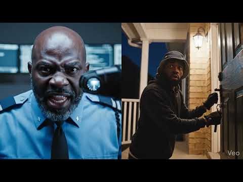 Camera ai monitoring catches burglar, remote sentry intervenes.