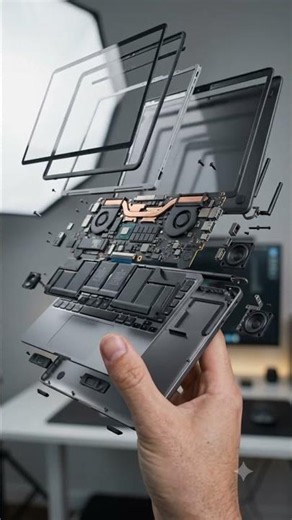 Laptop Exploded View Animation | Ultra Realistic 3D Product Visualization | Cinematic Tech Commercia