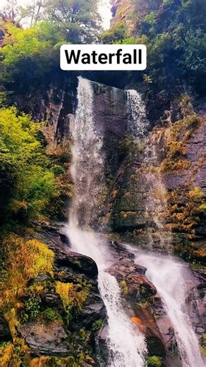 Massive Waterfall Before Namche Bazaar | #everestbasecamp #shorts #waterfall