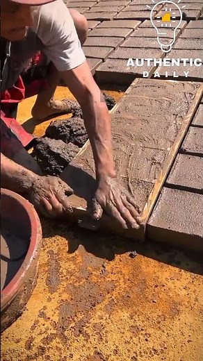 How to Make a Homemade Cement Brick Step by Step#shorts