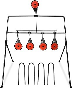 Resetting BB Gun Targets, Rimfire Pellet Airsoft Target, Rated for .22 .177 Caliber - Ideal for Backyard, Indoor and Outdoor Shooting Practice