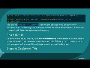 How to Add and Remove an Event Listener with Arrow Functions in JavaScript