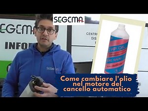 How to change the oil in the automatic gate motor