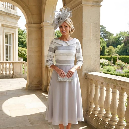 Lizabella Dress Silver 2367 Mother of the Bride / Groom UK Size 10, 16, 18, 20 - Etsy