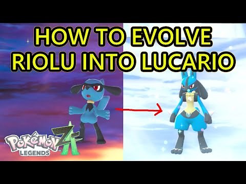 Pokemon Legends ZA How to Evolve Riolu into Lucario. How to Gain Friendship With Riolu