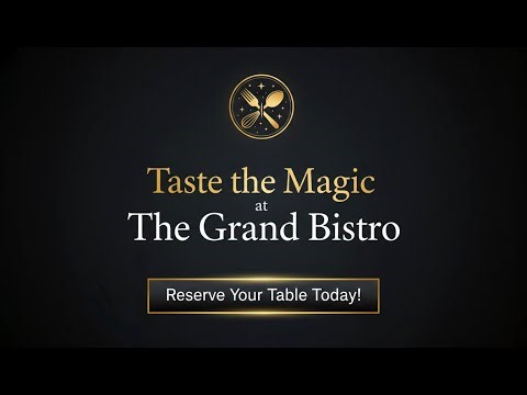 AI Ads | Taste The Magic | The Grand Bistro | #ai #aivideo #food