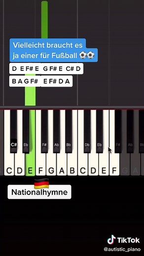 Deutschland Hymne Klavier Tutorial – Einfach Spielen 🎹