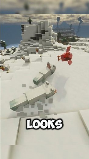 When a fox jumps in a snowy biome... #minecraft #minecraftmeme