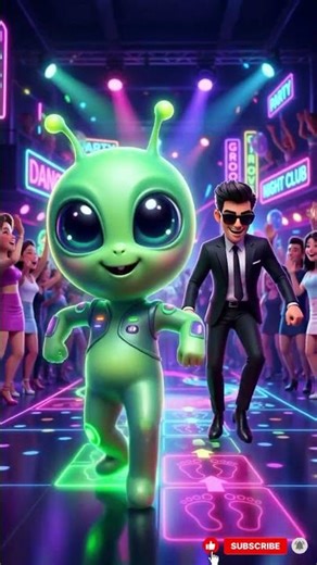 👽 Dame Tu Cosita × Gangnam Style 🔥 Alien Dance Remix | Wait For Loop! #shortsviral #shortsfeed
