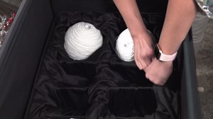 [TreeKeeper Telescoping Christmas Ornament Storage Box with Dividers] - Adjustable Organizer Holds 120 Ornaments up to 4 Inches Tall by Nearly Any Width and Length | 5 Removable Trays with Separators