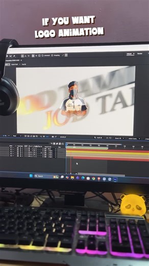 Kishore on Instagram: "Logo Animation⚡️❤️‍🔥 . . #reel #reeledit #aftereffects #logoanimation #logo"