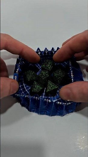 3D printed dice bag that converts into a dice tray