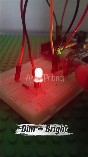 Control LED brightness smoothly using a Potentiometer and Arduino! 💡