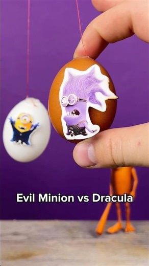 Evil Minion vs Dracula Short Egg Battle