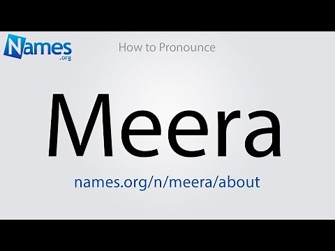 How to Pronounce Meera
